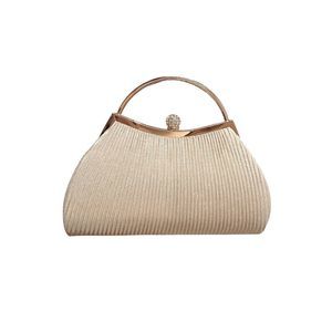 Evening Bag Sparkly Clutch Purse Prom Handbag Gold One-Size ^-^